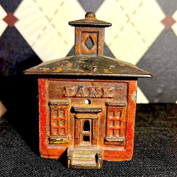 Antique J&E Stevens Cast Iron Bank – 1870s Victorian Treasure - Picture 1 of 4